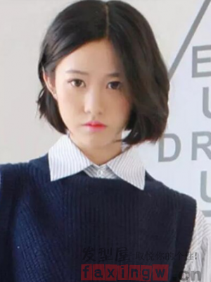 短发波波头女生发型赏析