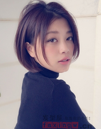 短发这样弄也好看 bob发型别样设计更加分