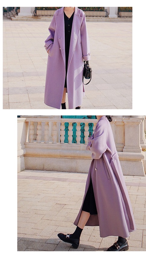 粉紫色大衣怎么搭配好看
